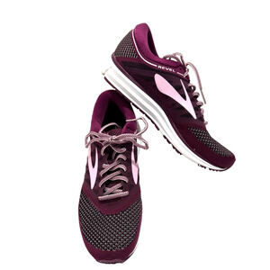 Womens Brooks REVEL Running Shoes Purple Burgundy Sz 10.5 Sneakers EUC